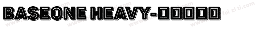 BaseOne Heavy字体转换